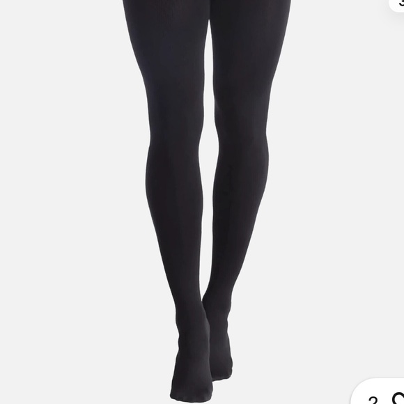 NWT Secret Treasures 2pk Fashion Tights Control Top Fishnet/Opaque Black XL - Picture 4 of 6